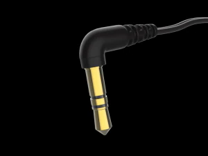 panasonic hje125e earphones black 3D Model