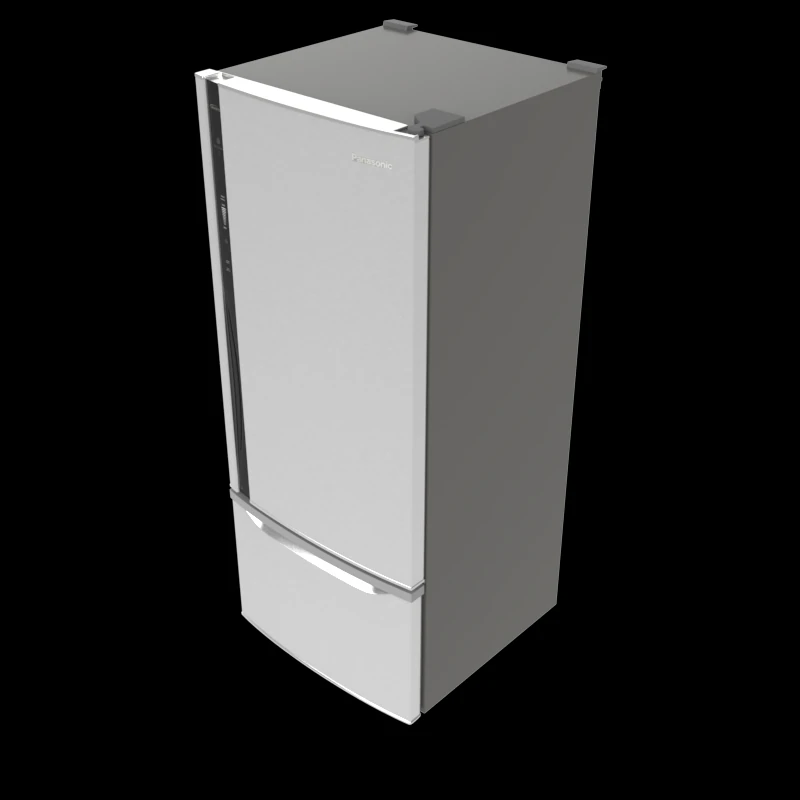 panasonic refrigerator 602511l nrb602x 3D Model .c4d .max .obj .3ds .fbx .stl .blend