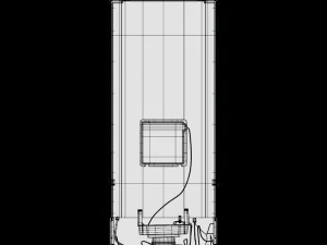 panasonic refrigerator 602511l nrb602x 3D Model