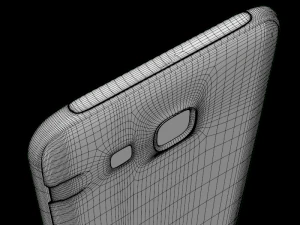 samsung galaxy j7 white 3D Model