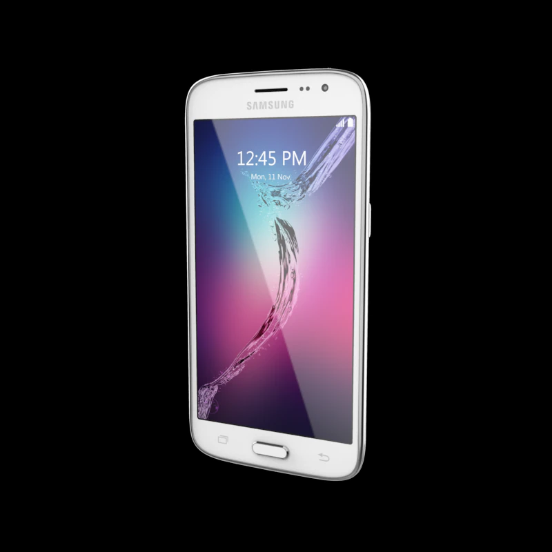 samsung galaxy j210f silver 3D Model .c4d .max .obj .3ds .fbx .stl .blend