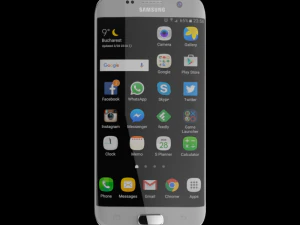 सैमसंग गैलेक्सी एस7 एज 32 जीबी सिल्वर 3D मॉडल