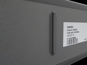 samsung hw k360 21 ch flat soundbar black 3D Model
