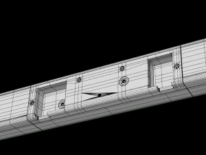barra de som plana samsung hw k360 21 canais preta Modelo 3D