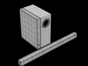 samsung hw k450 soundbar 3D Model