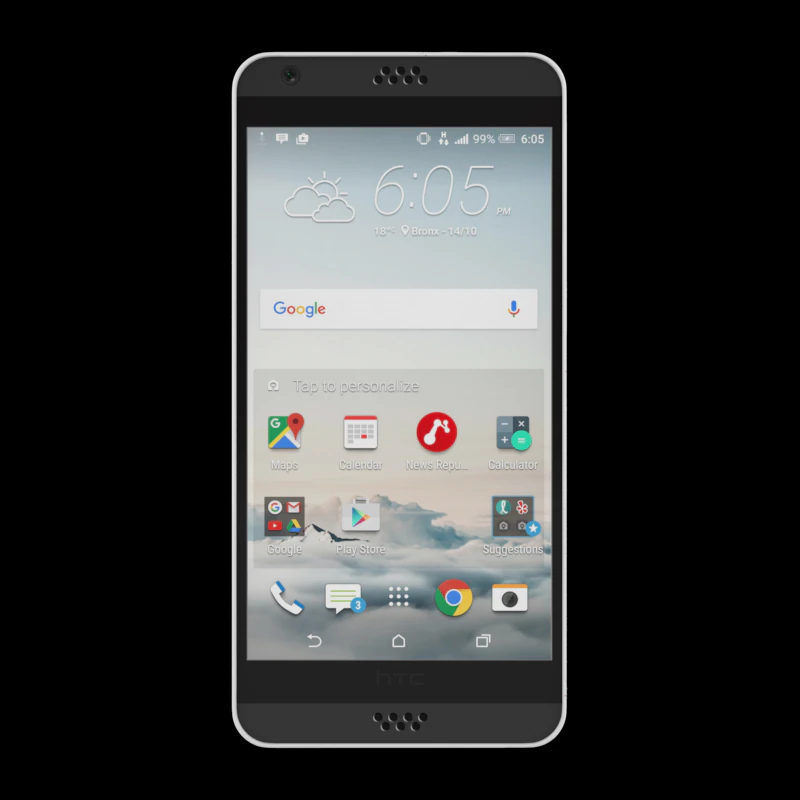 htc desire 630 lte 3D Model .c4d .max .obj .3ds .fbx .stl .blend 