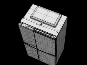 ref sbs 675l gc m247ugln linen brwn 3D Model