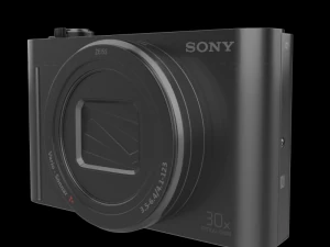 c&acirc;mera digital sony 18mp preta Modelo 3D