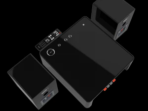 wireless music system ceol n9 blk 3D Model