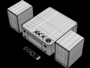 wireless music system ceol n9 blk 3D Модель