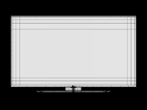 lg led 109cm 43lf6300 3D Model