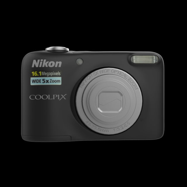 nikon digicam 16mp l31 black 3D 모델 .c4d .max .obj .3ds .fbx .stl .blend 