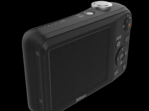 निकॉन कैमरा 16एमपी एल31 ब्लैक 3D मॉडल