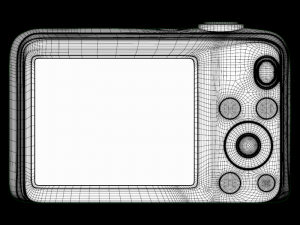 nikon digicam 16mp l31 black 3D 모델