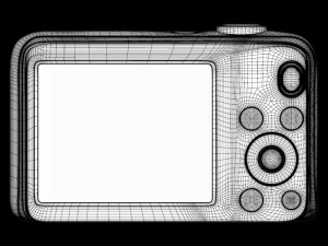 निकॉन कैमरा 16एमपी एल31 ब्लैक 3D मॉडल