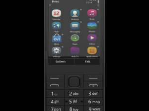 nokia 230 ds ダークシルバー 3Dモデル