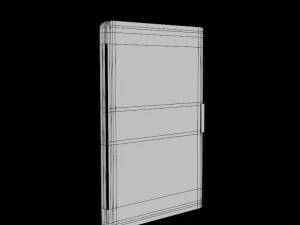 capa nupro slimfit para novo kindle 8&ordf; gera&ccedil;&atilde;o preta Modelo 3D