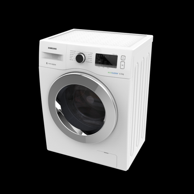 washing machinefl 6 5kg ww65m224k0wtl wht 3D मॉडल .c4d .max .obj .3ds .fbx .stl .blend 
