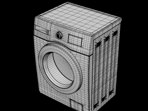 washing machinefl 6 5kg ww65m224k0wtl wht 3D मॉडल