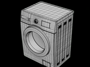 washing machinefl 6 5kg ww65m224k0wtl wht 3D Model