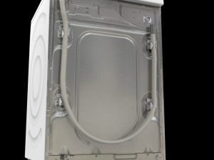 washing machine 8kg front load silver 3D मॉडल