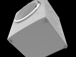 washing machine 8kg front load silver 3D मॉडल