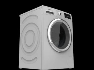 m&aacute;quina de lavar roupa 8kg carga frontal prata Modelo 3D