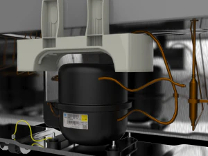 रेफ्रिजरेटर एफएफ 240एल एफपी263डी प्रोटॉन एएस 3D मॉडल