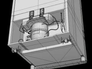 रेफ्रिजरेटर एफएफ 240एल एफपी263डी प्रोटॉन एएस 3D मॉडल