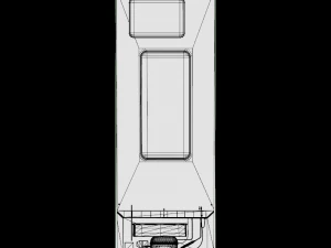 refrigerator ff 253l rt28m3424s8 hl 4s 3D Model