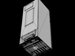 refrigerator ff 253l rt28m3424s8 hl 4s 3D Model