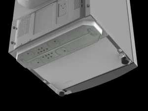 refrigerator ff 335l shiny steel 3s 3D Model