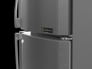 refrigerator ff 335l shiny steel 3s 3D Model