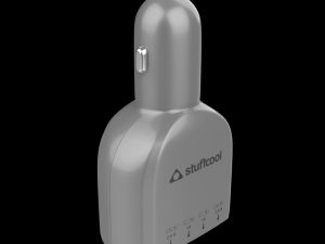 stuffcool cavge sil voyage usb car charger silver 3D मॉडल