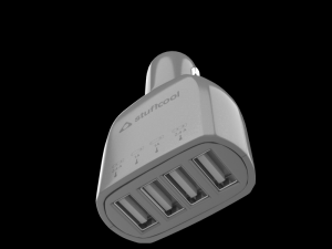 stuffcool cavge sil voyage usb car charger silver 3D Model
