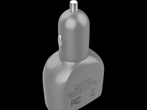 stuffcool cavge sil voyage usb car charger silver 3D Model
