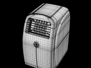 super general portable ac white 3D मॉडल