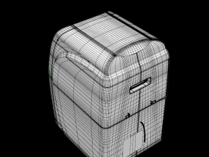 super general portable ac white 3D मॉडल