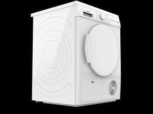 dryer 7kg wt44e100in cd wht 3D मॉडल