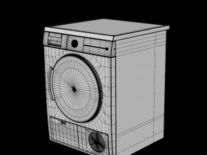 secador 7kg wt44e100in cd branco Modelo 3D