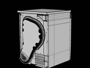 secador 7kg wt44e100in cd branco Modelo 3D