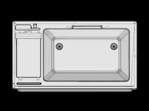 माइक्रोवेव कनव 27एल एनएन सीटी66एचबीएफडीजी 3D मॉडल