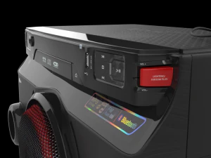 om4560 x बूम पोर्टेबल स्पीकर काला 3D मॉडल