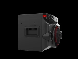 om4560 x बूम पोर्टेबल स्पीकर काला 3D मॉडल