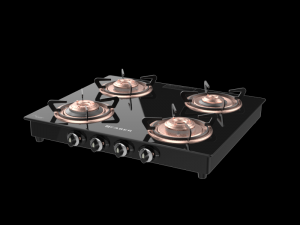 cooktop splendor 4bb bk 3D मॉडल