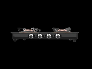 cooktop splendor 4bb bk 3D Model