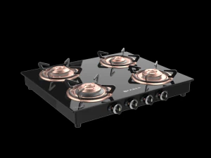 cooktop splendor 4bb bk 3D Model