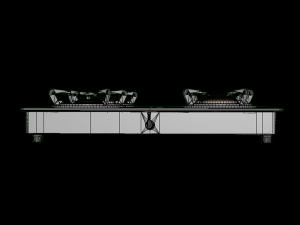 cooktop splendor 4bb bk 3D मॉडल