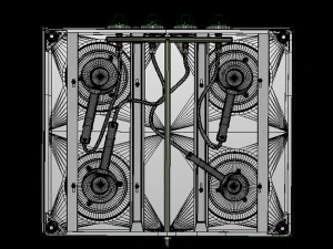 cooktop splendor 4bb bk 3D Model