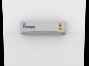 split inverter air conditioner white Model 3D